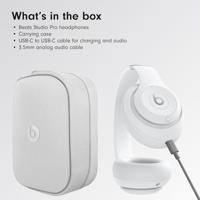 Beats Studio Pro Draadloze hoofdtelefoon mat wit - thumbnail