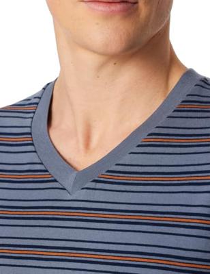 Schiesser Schiesser Heren Pyjama Short bluegrey 183588 54/XL