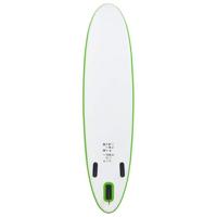 Stand-up paddleboard opblaasbaar groen en wit - thumbnail