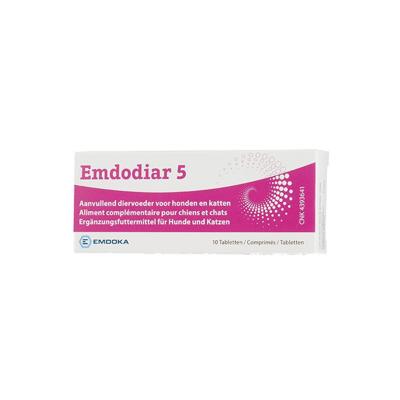Emdodiar 5 Aanvullend Dierenvoeder Hond en Kat 10 Tabletten
