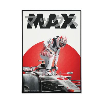 Poster - GP Japan 2025 MAX - Max Vestappen - Red Bull Racing - 50x70 cm - Max Verstappen Poster - GP Japan 2025 MAX - Max Vestappen - Red Bull Racing - 50x70 cm - Max Verstappen