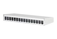 Metz Connect 130861-1602-E 16 poorten Netwerkpatchpaneel 483 mm (19) Zonder connectoren Wit Niet ingericht - thumbnail