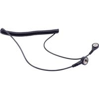 Quadrios ESD-aardingskabel 1.80 m Drukknop 10 mm, Drukknop 4 mm - thumbnail