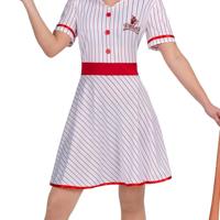 Kostuums voor Volwassenen My Other Me Baseball Vintage Rood Maat S - thumbnail