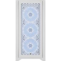 PC Case - Corsair - ICUE 4000D RGB Airflow - Middle Tower - 3 AF120 RGB Elite - White Fans - thumbnail