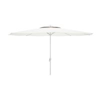 Marbueno Parasol Staal 8 Staven D270 cm Polyester Wit Tuin, Zwembad en Terras 10187 - thumbnail