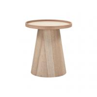 WOOOD Ronde Bijzettafel 'Maud' 45cm, kleur Naturel - thumbnail