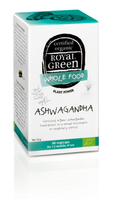 Royal Green Ashwagandha bio 60 Vegetarische capsules