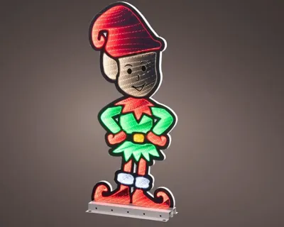 Lumineo kerstverlichting LED Infinity lights elf buiten 60cm, koel wit