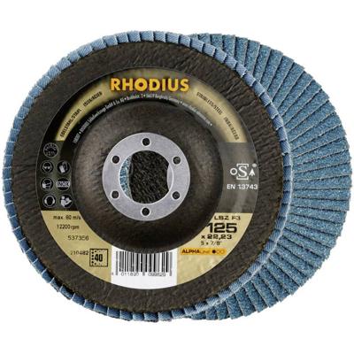 Rhodius 210481 LSZ F3 Lamellenschijf Diameter 115 mm Boordiameter 22.23 mm Korrelgrootte (num) 80 RVS 1 stuk(s)