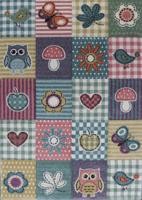 Kindervloerkleed Pastel Kids 21961-110 Multi-80 x 150 cm - thumbnail