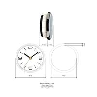 TFA Dostmann 60.3543.02 Zendgestuurde klok Zendergestuurd 90 mm x 36 mm Chroom (glanzend) Voor inbouw - thumbnail