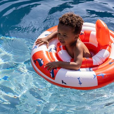 Swim Essentials Baby Float Ocean Stripes 0-1 jaar - thumbnail