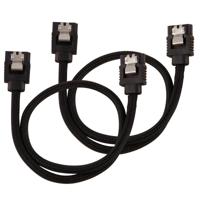 Corsair Hoogwaardige ommantelde SATA-kabel 30 cm (zwarte kleur) - thumbnail