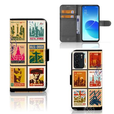 OPPO Reno6 5G | Flip Cover | Postzegels OPPO Reno6 5G | Flip Cover | Postzegels