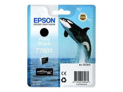 Originele inktcartridge Epson T7601 Zwart