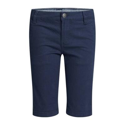 WE Fashion slim fit bermuda donkerblauw
