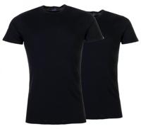 Puma Basic Crewneck T-Shirt 2-Pack Heren Zwart - Maat S - Kleur: Zwart | Soccerfanshop - thumbnail