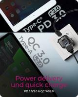 ICY BOX Wandladegerät mit 20 W USB-C-adapter 20 W Zwart - thumbnail