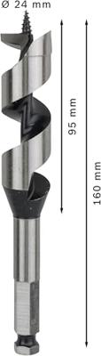 Bosch Accessories 2608585707 Slangenboor 24 mm Gezamenlijke lengte 160 mm Zeskant schacht 1 stuk(s) Bosch Accessories 2608585707 Slangenboor 24 mm Gezamenlijke lengte 160 mm Zeskant schacht 1 stuk(s)
