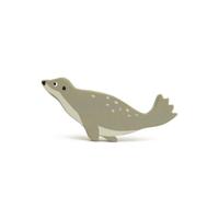 Tender Leaf Toys zeedier Zeehond junior 13,4 cm hout donkergrijs - thumbnail