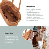 Tote bag BABYMOOV bruin, bedrukt - thumbnail
