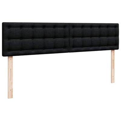 Ottoman bed met matras 200x200 cm stof zwart