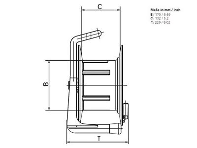 Schill GT 310.S0 lege kabelhaspel met blindplaat