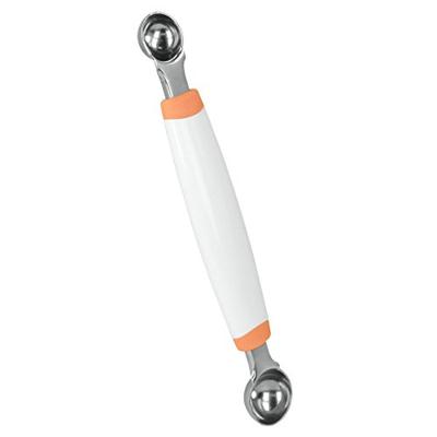 Tomado-Metaltex Meloenuitsteker Dekofood RVS Wit/Oranje/Zilver