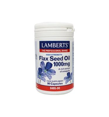 Lamberts Lijnzaadolie 1000mg Vegacapsules