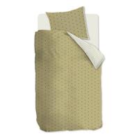 VT wonen vtwonen Striped Hearts Dekbedovertrek - Geel 140x200/220 - thumbnail