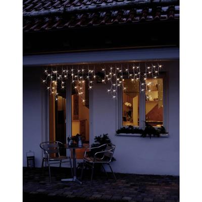 Hellum 555400 Lichtnet systeemuitbreiding Binnen/buiten Aantal lampen 80 LED Warmwit Verlichte lengte: 2 m Uitbreidbaar