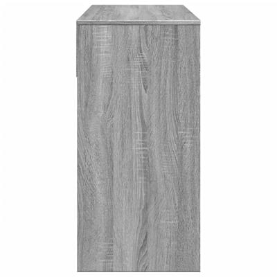 Kaptafel met spiegel 80x39x80 cm grijs sonoma eikenkleurig - thumbnail