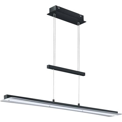 LED Hanglamp Rechthoek Mat Zwart - 18W Dimbaar - Aluminium