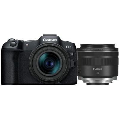 Canon EOS R8 + RF 24-50mm F/4.5-6.3 IS STM + RF 35mm F/1.8 IS Macro STM