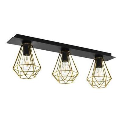 Eglo PlafondlampTarbes 2 zwart met goud - 43655