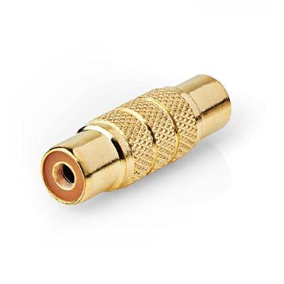 Nedis CABW24950AT Mono-audioadapter Rca Female Rca Female Verguld Recht Metaal Metaal 1 Stuks Doos - thumbnail