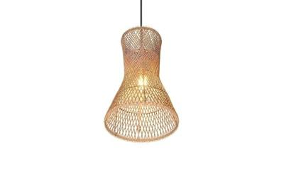 Trio Design hanglampBijou zwart met rotan Ø20cm - R31831026