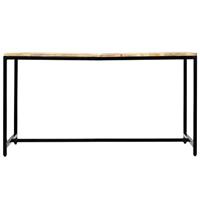 Eettafel 140x70x75 cm massief ruw mangohout - thumbnail