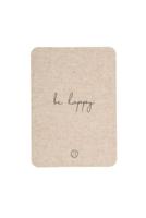 Zusss linnen kaart met envelop be happy - thumbnail