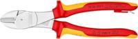 Knipex Kracht-Zijsnijtang | 200 mm Lengte | Geïsoleerd | Meercomponenten-Omhullingen | VDE-Goedgekeurd - 74 06 200 T BK - thumbnail