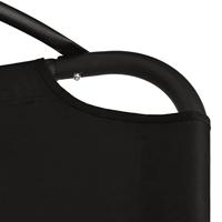 Schommelstoel met kussen Oxford-stof en staal donkergrijs - thumbnail