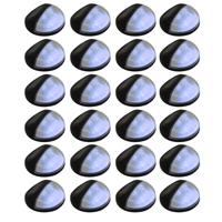 VidaXL Solarwandlampen led 24 st rond zwart - thumbnail
