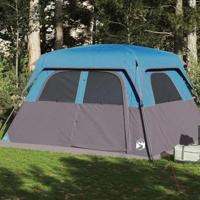 VidaXL Gezinstent 6-persoons waterdicht blauw - thumbnail