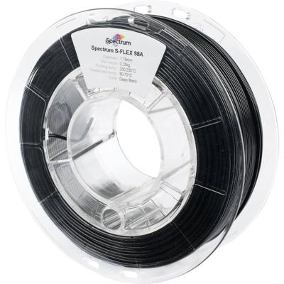 Spectrum Filaments 80523 S-Flex 98A Filament TPU Flexibel 1.75 mm 250 g Deep black, Zwart 1 stuk(s) Spectrum Filaments 80523 S-Flex 98A Filament TPU Flexibel 1.75 mm 250 g Deep black, Zwart 1 stuk(s)