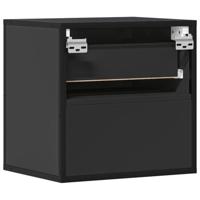 Nachtkastje wandgemonteerd 40x31x39,5 cm zwart - thumbnail