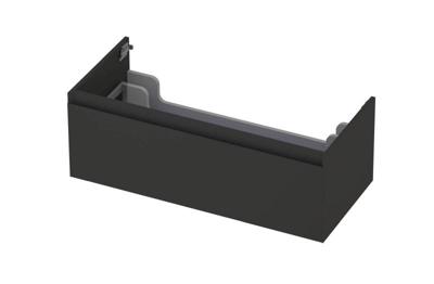 Onderkast INK 1 lade greeploos gelakt 45gr 100 cm x 45 cm x 35 cm Mat antraciet 1240131