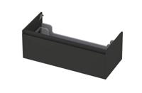 Onderkast INK 1 lade greeploos gelakt 45gr 100 cm x 45 cm x 35 cm Mat antraciet 1240131 - thumbnail