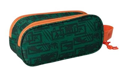 Pennenetui met 2 vakken Jurassic World Donkergroen 21 x 8 x 6 cm 3D