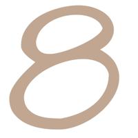 Vaessen Creative • houten cijfer "8" 2,5cmx3mm - thumbnail